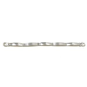 Sterling Silver 925 Vintage Engraved Panel Bracelet 7.5”